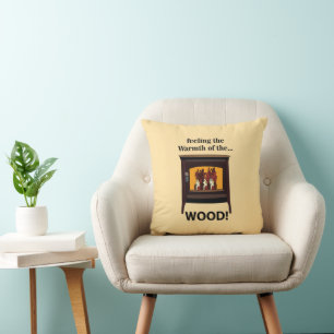 Coussin Poêle à Bois Brûleur Bois Chaud