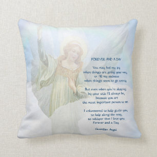 Coussin Poème d'ange gardien