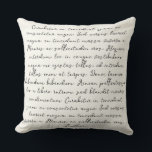 Coussin Poème de citation personnalisé pour des vœux de ma<br><div class="desc">Personnalisez ce coussin avec votre citation préférée,  poème ou vœux de mariage. Un cadeau spécial qui réchauffera le cœur pendant des années.</div>