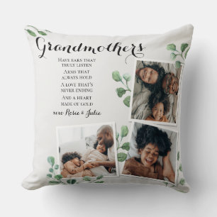 Coussin Poème pour grand-mère Grammy Nana de Grandkids P