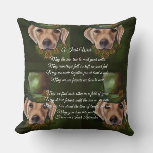Coussin Poésie du Labrador Retriever 
