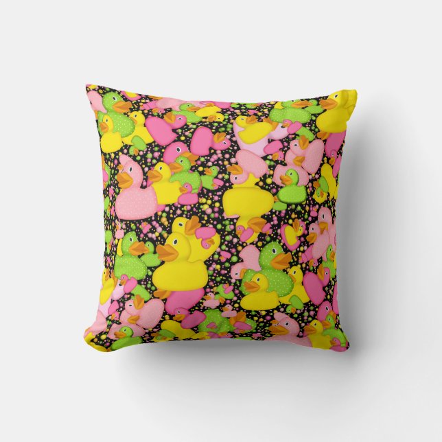 Coussin POIDS-N-POINTS-Style-2-Pied-Pied-Pied noir (Recto)