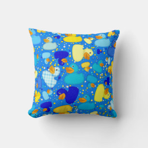 Coussin POIDS-N-POTS-Style-3-Bleu 3 Sq LAIT