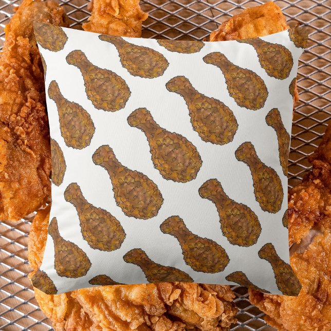 Coussin Poignée de poulet frit Canne à tambour Soul Alimen (Fried Chicken Pillow)