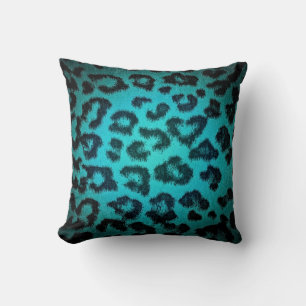 Coussin Poil à Imprimé Léopard