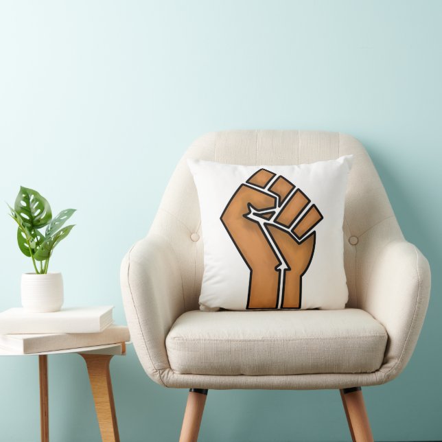 Coussin poing de fierté noire unité histoire unité Africai (Chaise)