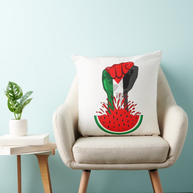 Coussin Poing de résistance palestinienne sur le symbole d (Chaise)