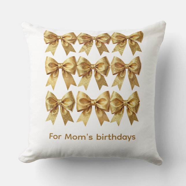 Coussin Point de mire pailleté or royal (Recto)