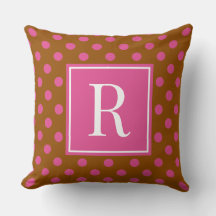 Point groovy - Marron & Rose Chaud