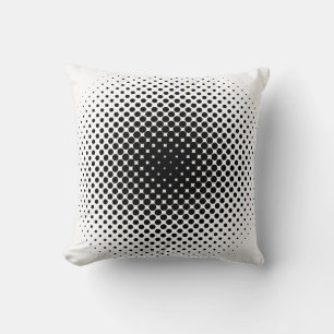 Coussin Point motif demi-ton moderne rétro