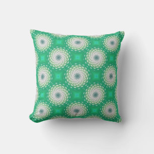 Coussin Point Motif Turquoise