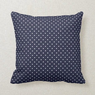 Coussin Point Polka de la marine