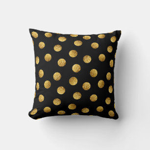 Coussin Point Polka Or : Étincelant Sans Parfum.