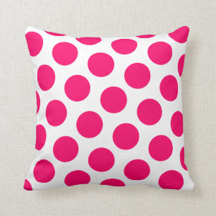 Coussin Point Polka rose