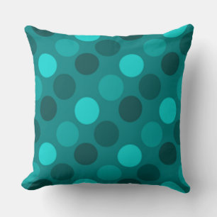 Coussin Point Polka Turquoise