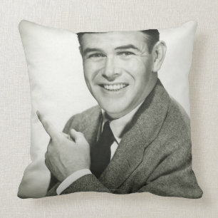 Coussin Pointage d'homme d'affaires