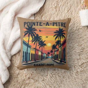 Coussin Pointe-à-Pitre Sunset   Pillow