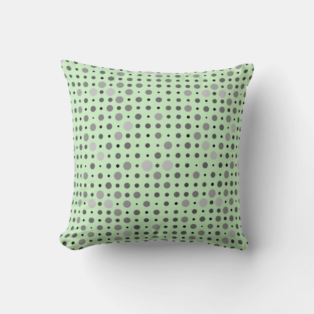 Coussin Pointe Polka 01.Gris Lgreen BG (Recto)