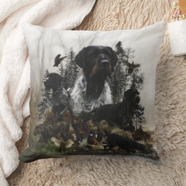 Coussin Pointer à poil dur allemand (Couverture)