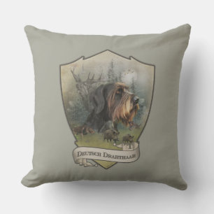 Coussin Pointer à poil dur allemand, chasse au sanglier