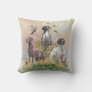 Coussin Pointer allemand à poil court (GSP), un faisan de