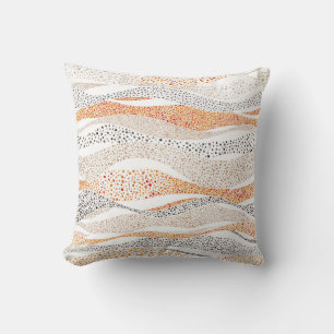 Coussin Pointillisme Wavy Polka : Doux Doux Textile