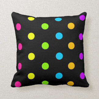 Coussin Points au néon lumineux