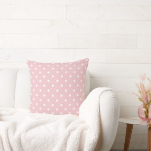 Coussin Points Baby Pink