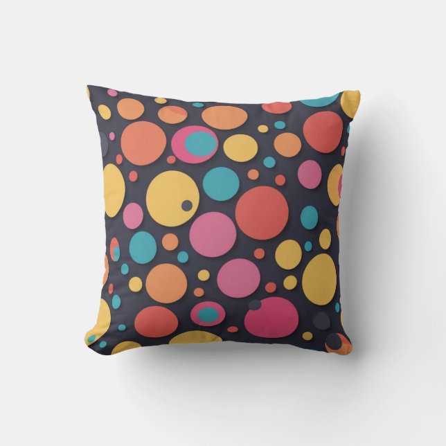 Coussin Points colorés géants (Recto)