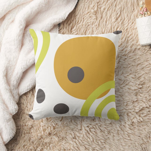 Coussin Points de cercles Abstraits (Couverture)