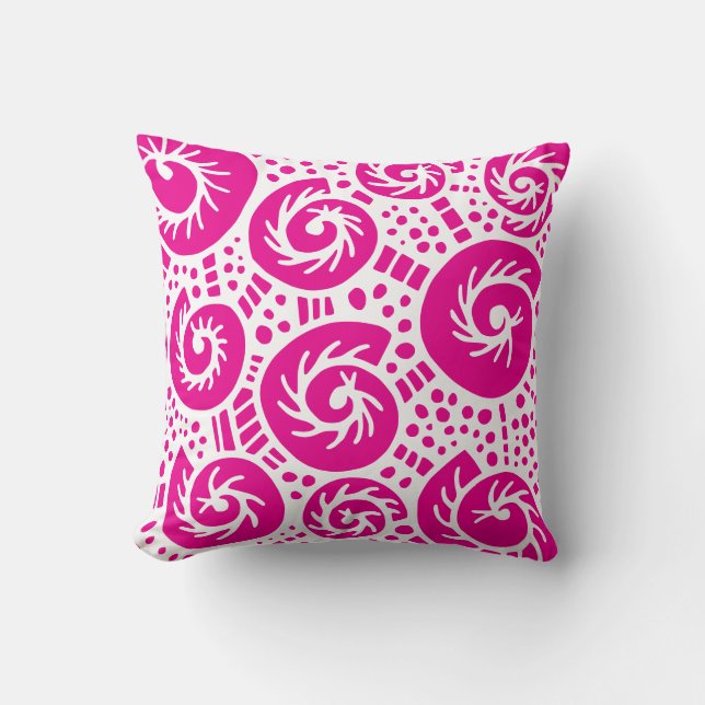 Coussin Points de coquille d'escargot gribouillage 47 (Recto)