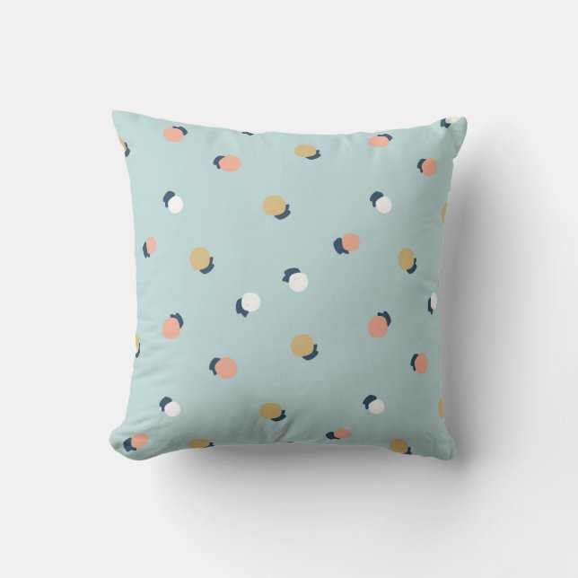 Coussin Points de fruits minimalistes (Recto)