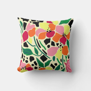 Coussin Points de jardin tropicaux