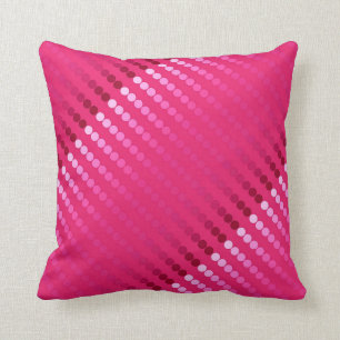 Coussin Points de satin - nuances de rose fuchsia