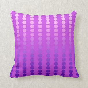 Coussin Points de satin - violette et orchidée