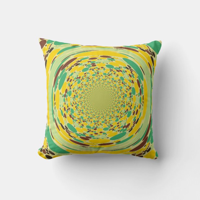 Coussin Points d'Imaginaire Art déco rétro Abstrait (Recto)