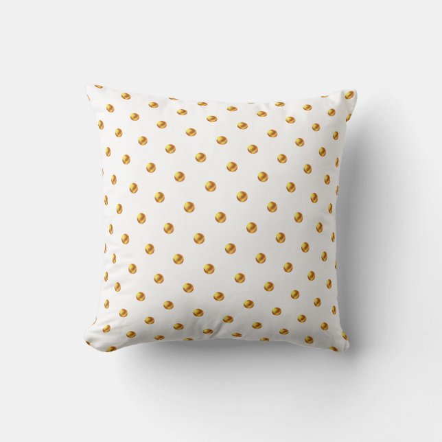 Coussin Points dorés élégants (Recto)