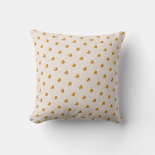 Coussin Points Gold Élégants
