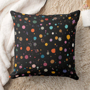 Coussin Points multicolores brillants