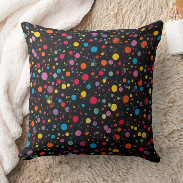 Coussin Points multicolores vifs (Créateur téléchargé)