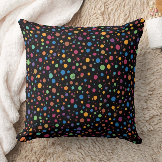 Coussin Points multicolores vifs (Couverture)