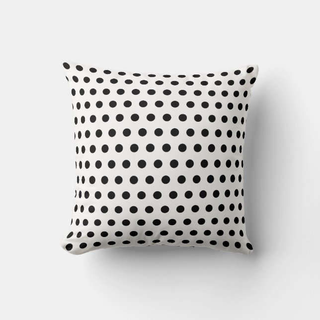 Coussin Points noirs blancs (Recto)