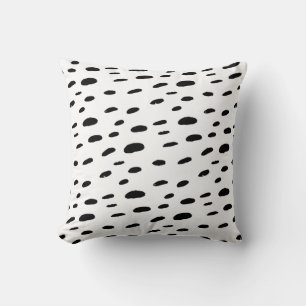 Coussin Points noirs Motif Dalmatien à pois