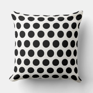 Coussin Points noirs sur fond blanc