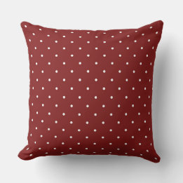 Coussin Points rouges et blancs