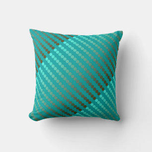 Coussin Points satinés - gris turquoise et étain