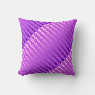 Coussin Points satinés - violet et orchidée