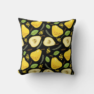 Coussin Poires sucrées : Conception de fruits superlatifs