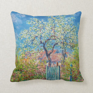 Coussin Poirier en fleurs, Monet