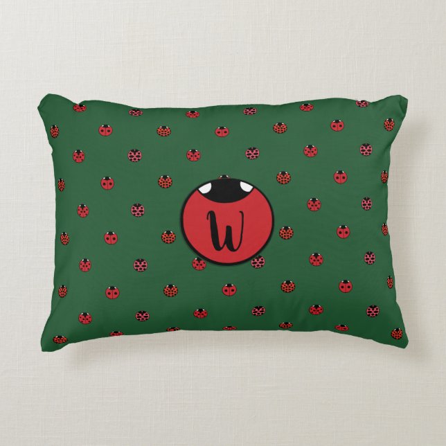 Coussin Pois d'accents Ladybug (Devant)